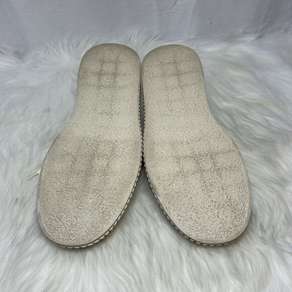 Fitville Marca Ivory Canvas Raw Edge Sneakers Sz 9 - Picture 7 of 7